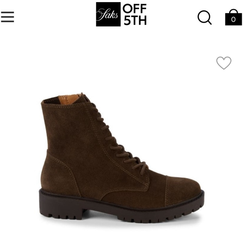 NWT Lucky Brand LP Ictus Olive Oiled Suede leather lace up Combat ankle boots 10 - Picture 5 of 17